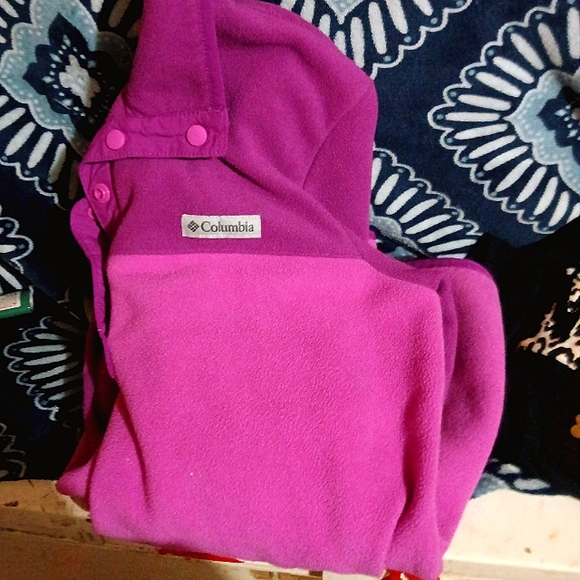 Purple 💜 Columbia fleece size med. Womans - Picture 3 of 3